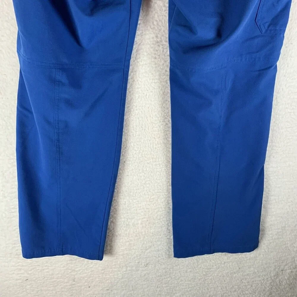 Figs Scrub Pants Men's Large Blue Polyester Stretch‎ Mid-Rise Straight Leg 9682
